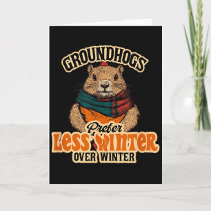 Tarjeta Las marmotas prefieren menos invierno que la diver