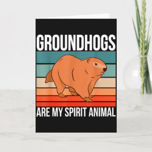 Tarjeta Las marmotas son mi animal espiritual Marmota Marm