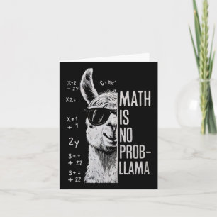 Tarjeta Las matemáticas no son mujeres de un hombre de lla