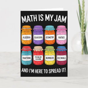 Tarjeta Las Matemáticas Son Mi Pasión Y Estoy Aquí Para Di