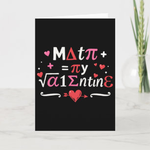 Tarjeta Las Matemáticas Son Mis Símbolos De San Valentín P