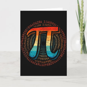 Tarjeta Las Matemáticas Son Tan Simples Como Pi Profesor D