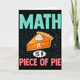 Tarjeta Las Matemáticas Son Un Pedazo De Tarta Divertido D