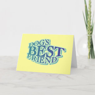 Tarjeta Las mejores camisetas y regalos de amigo del perro