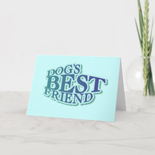 Tarjeta Las mejores camisetas y regalos de amigo del perro
