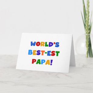 Tarjeta Las mejores camisetas y regalos de la papá del