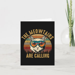 Tarjeta Las Meowtains están llamando