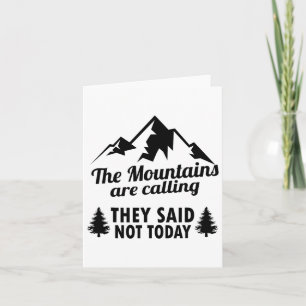 Tarjeta Las montañas llaman