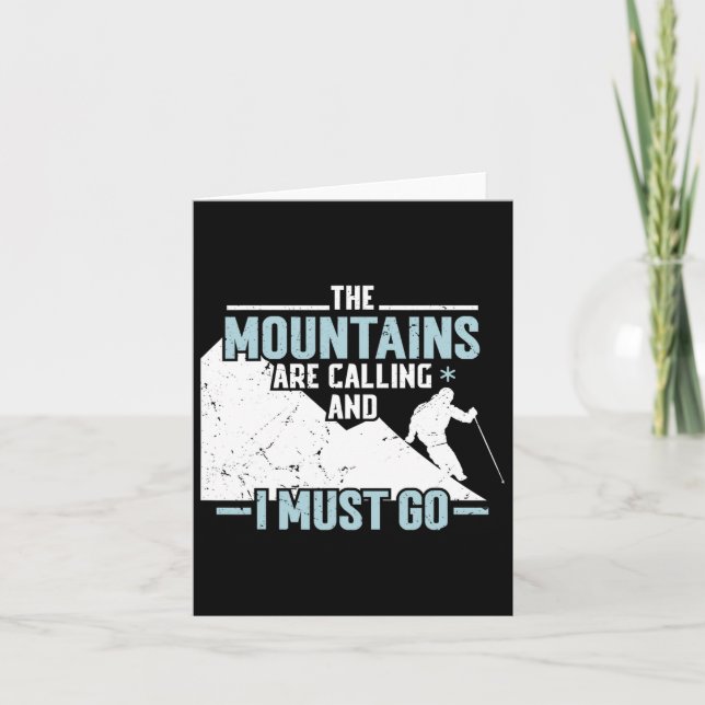 Tarjeta Las montañas llaman  (Anverso)
