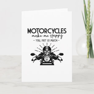 TARJETA LAS MOTOCICLETAS ME HACEN FELIZ.