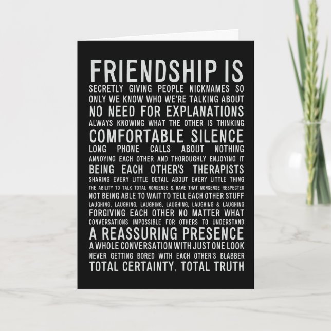 TARJETA LAS MUCHAS RAZONES **SOMOS LOS MEJORES AMIGOS** CU (Anverso)