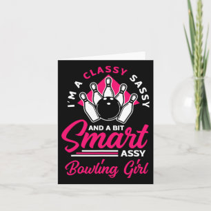 Tarjeta Las mujeres divertidas Bowling Lover Bowler Bowler