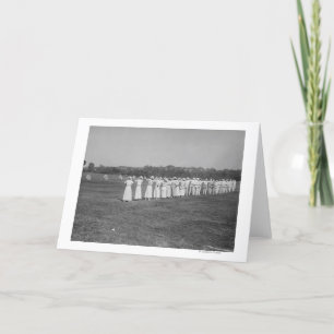 Tarjeta Las mujeres en la reunión de tiro con arco fotográ