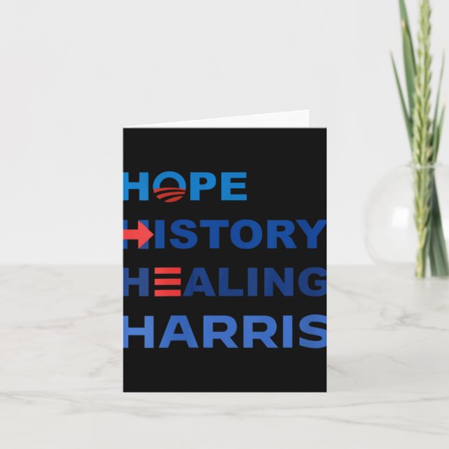 Tarjeta Las mujeres esperan que la historia cure Harris W  (Anverso)
