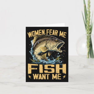 Tarjeta Las Mujeres Me Mienten El Pescado Me Quieren Pesca