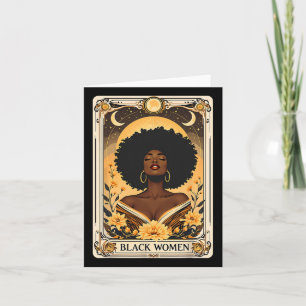 Tarjeta Las mujeres negras afro pelo negro Historia del me
