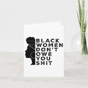 Tarjeta Las mujeres negras que defienden los derechos de l