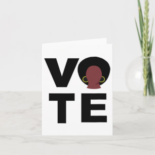 Tarjeta Las mujeres negras votan por elecciones políticas 