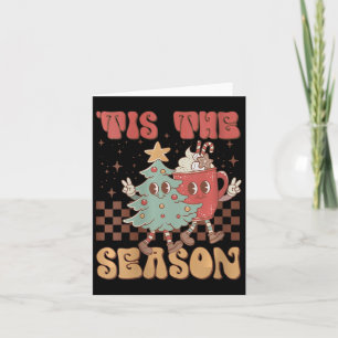 Tarjeta Las Navidades Retro De La Temporada Navidades De T