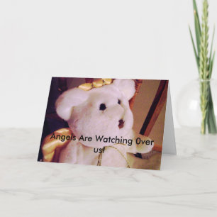 Tarjeta ¡las nieve-flores 016, ángeles están mirando 0ver