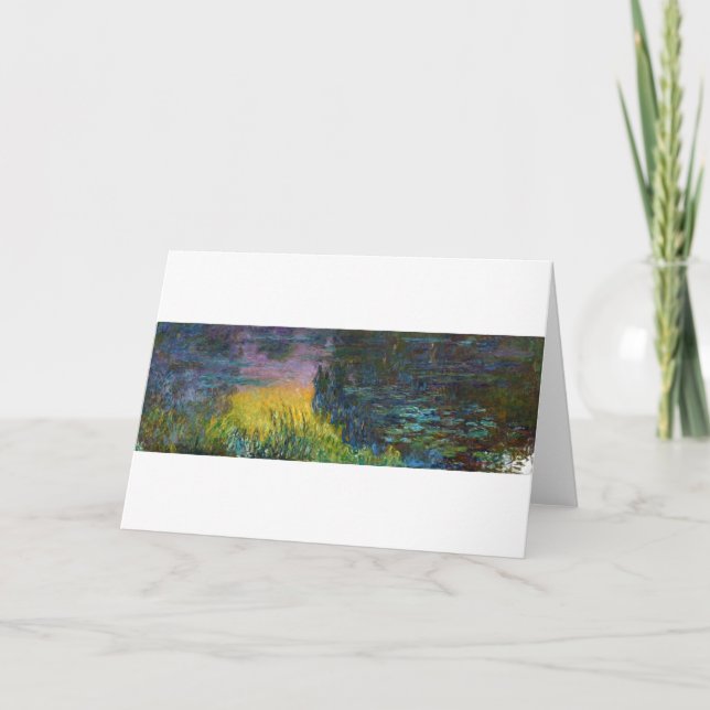 Tarjeta Las Nieves del Agua - El Sol, Claude Monet, 1916 (Anverso)