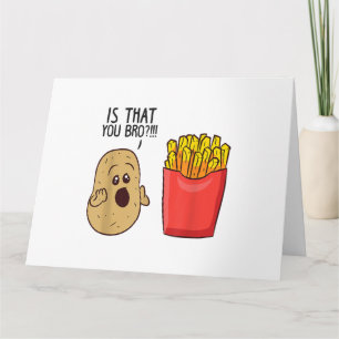 Tarjeta Las Papas Fries Es Que Te Hermes Patatas Graciosas