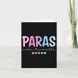 Tarjeta Las Paras Hacen Posible El Corazón Para Paraprofes