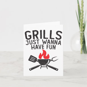 Tarjeta Las Parrilladas Sólo Quieren Divertirse, Divertido