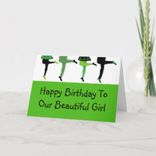 Tarjeta Las piernas de los bailarines irlandeses