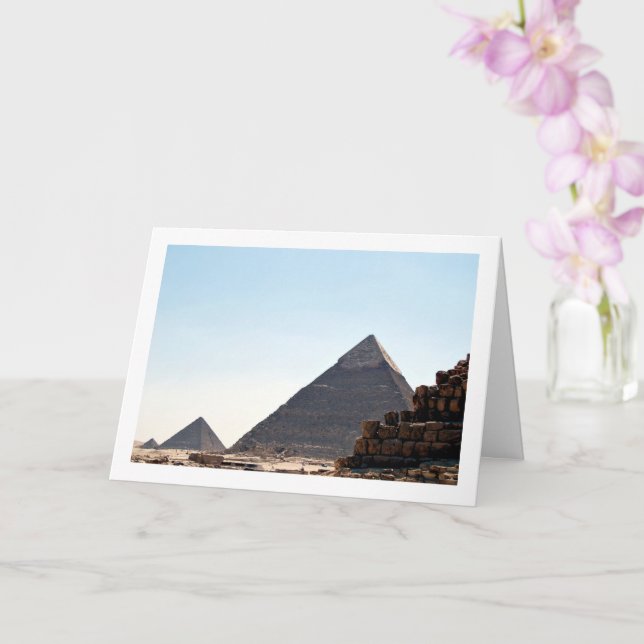 Tarjeta Las Pirámides De Giza, El Cairo, Egipto (Orquídea)