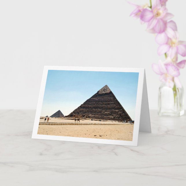 Tarjeta Las Pirámides De Giza, El Cairo, Egipto (Orquídea)