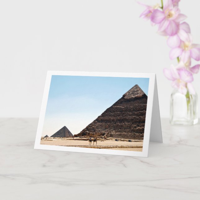 Tarjeta Las Pirámides De Giza, El Cairo, Egipto (Orquídea)