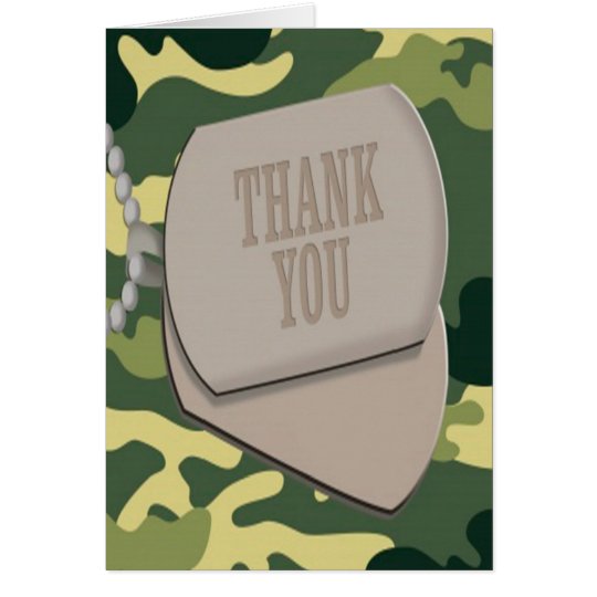 Tarjeta Las placas de identificación Camo del ejército le