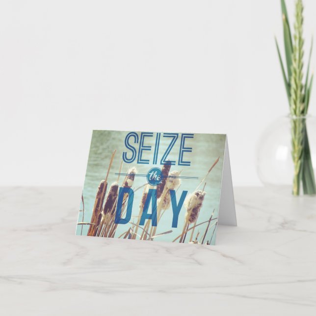 Tarjeta Las plantas de estanque siegan el día (Anverso)