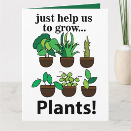 Tarjeta Las Plantas Simplemente Nos Ayudan A Crecer Planta