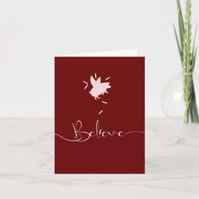 Tarjeta Las plumas de cerdo de Believe-Falling (Anverso)
