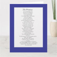 Las promesas de AA (hoja de papel.)