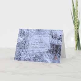 Tarjeta Las ramas cargadas de nieve piensan en ti