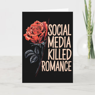 Tarjeta Las redes sociales mataron el meme romántico de Sa
