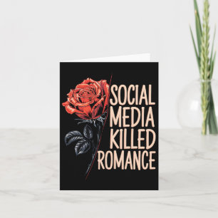 Tarjeta Las redes sociales mataron el meme romántico San V
