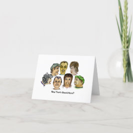 Tarjeta Las resoluciones de Año Nuevo son promesas casuale