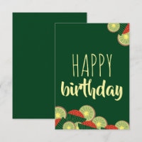 Las sandías y los kiwis felices cumpleaños