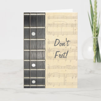 Tarjeta Las secuencias Fretboard del banjo no se preocupan