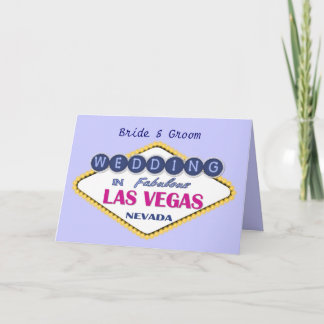 Tarjeta Las Vegas - boda