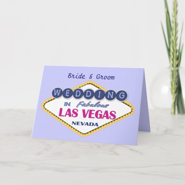 Tarjeta Las Vegas - boda (Anverso)