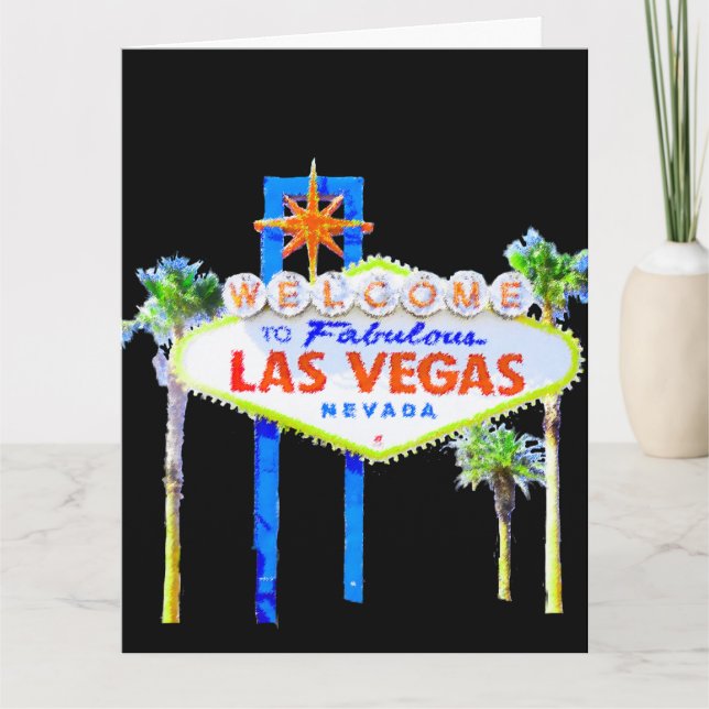 Tarjeta Las Vegas Felicitaciones (Anverso)