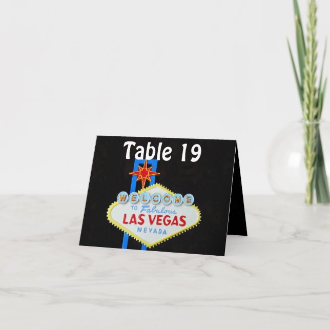 Tarjeta Las Vegas que casa el asiento asignado (Anverso)