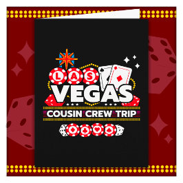 Tarjeta Las Vegas Vacation Cousin Crew Las Vegas