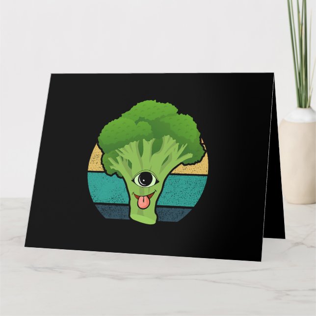 Tarjeta Las Verduras Espirituales De Broccoli Stem Broccol (Anverso)