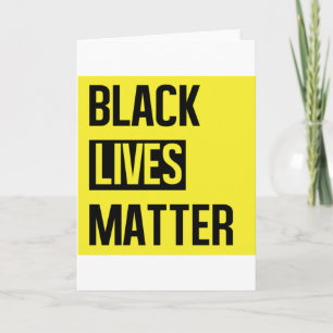 Tarjeta Las vidas negras importan